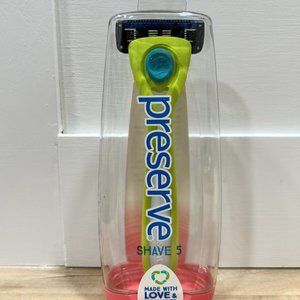 Shave 5 Razor By Preserve Lime Green- 1 Count